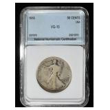 1916 WALKING LIBERTY HALF DOLLAR NNC VG