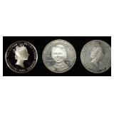 APPROX 2.4 OZ 92.5% STERLING FOREIGN COINS