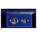 1986 SET STATUE OF LIBERTY 2 PIECE PR