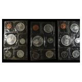 (3) 1966 CANADIAN SILVER PROOFLIKE SETS