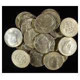 (20) 40% SILVER KENNEDY HALF DOLLARS