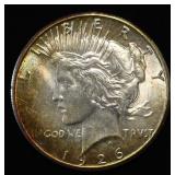 1926 PEACE DOLLAR CH BU COLOR