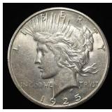 1925-S PEACE DOLLAR AU/BU
