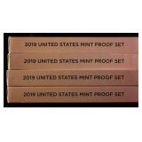 (4) 2019 US MINT PROOF SETS