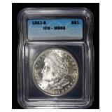 1881-S MORGAN DOLLAR ICG MS65