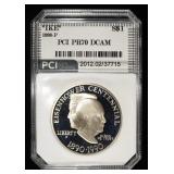 1990-P $1 COMMEM EISENHOWER PCI PERFECT GEM PR