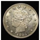 1883 LIBERTY 'V' NICKEL BU