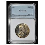 1956 FRANKLIN HALF DOLLAR NNC SUPERB GEM BU FBL