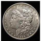 1894-O MORGAN DOLLAR AU