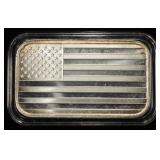 AMERICAN FLAG 1 OZ 0.999 SILVER BAR