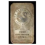 PERTH MINT 1 OZ 0.999 SILVER BAR