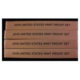 (4) 2019 US MINT PROOF SETS