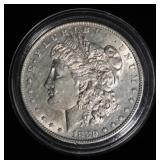 1880-O MORGAN DOLLAR AU