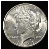 1924-S PEACE DOLLAR BU