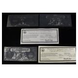 (3) .999 PURE SILVER CEFTIFICATES