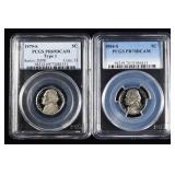 (2) GRADED JEFFERSON NICKELS PROOF