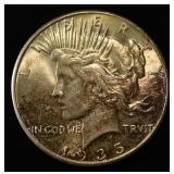 1935 PEACE DOLLAR BU TONED