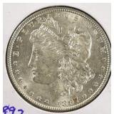1897 MORGAN DOLLAR AU/BU