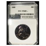 1960 FRANKLIN HALF DOLLAR PCI SUPERB GEM+ PROOF