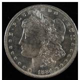 1884-O MORGAN DOLLAR AU/BU