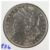 1886 MORGAN DOLLAR AU/BU