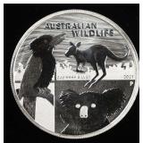 2021 AUSTRALIAN WILDLIFE 2 OZ 0.999 SILVER ROUND