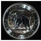 1.25 OZ .999 SILVER  CANADIAN BUFFALO ROUND