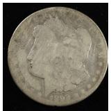 1892-S  MORGAN DOLLAR DAMAGED