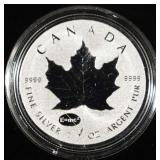 MAPLE LEAF 1 0Z .999 SILVER ROUND