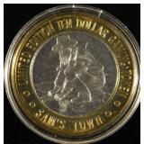 SAM'S TOWN .999 SILVER CASINO TOKEN