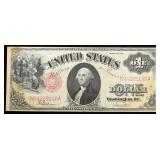 1917 LARGE $1  RED SEAL NOTE