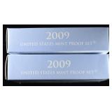(2) 2009 US MINT PROOF SETS