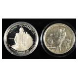 (2) COMMEMORATIVE HALF DOLLARS