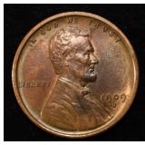 1909-S VDB WHEAT CENT CH TO GEM  ORIGINAL UNC