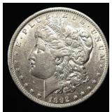 1892-O MORGAN DOLLAR CH AU