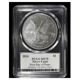 2024 AMERICAN SILVER EAGLE PCGS MS70