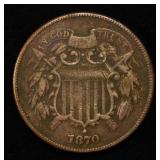 1870 2-CENT PIECE FINE
