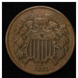 1871 2-CENT PIECE VF