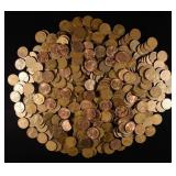 (500) WHEAT CENTS MIXED DATES