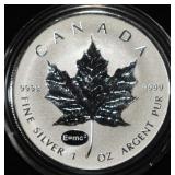 MAPLE LEAF 1 OZ .999 SILVER ROUND