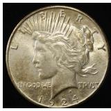 1924-S PEACE DOLLAR CHOICE ORIG UNC