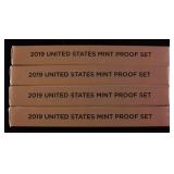 (4) 2019 US MINT PROOF SETS