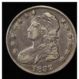 1832 BUST HALF DOLLAR XF