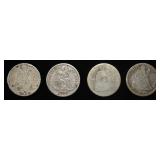 (4) LIBERTY SEATED DIMES