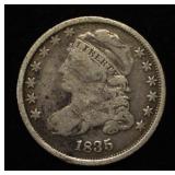 1835 CAPPED BUST DIME VG