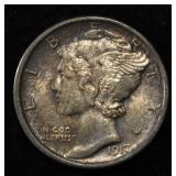 1917-S MERCURY DIME GEM ORIG UNC FSB