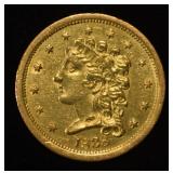 1838 $2.50 CLASSIC HEAD GOLD LUSTROUS BU