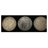 1921-P,D,S MORGAN DOLLARS