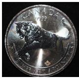 1 OZ .999 SILVER CANADIAN COUGAR