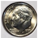 1996-W ROOSEVELT DIME GEM FB